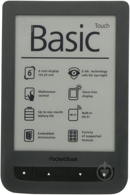 Електронна книга PocketBook Basiс Touch 624 grey (PB624-Y-WW) - фото 1