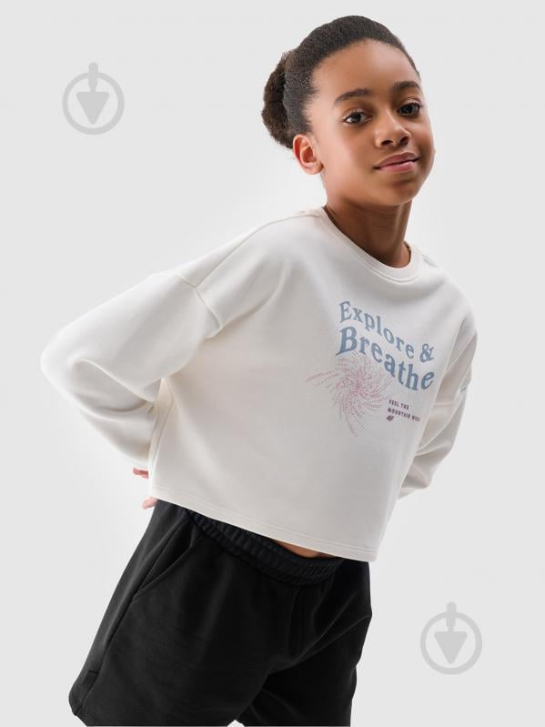 Свитшот 4F SWEATSHIRT F1483 4FJWSS25TSWSF1483-11S р.146 бежевый - фото 1 Свитшот 4F SWEATSHIRT F1483 4FJWSS25TSWSF1483-11S р.146 бежевый - фото 1