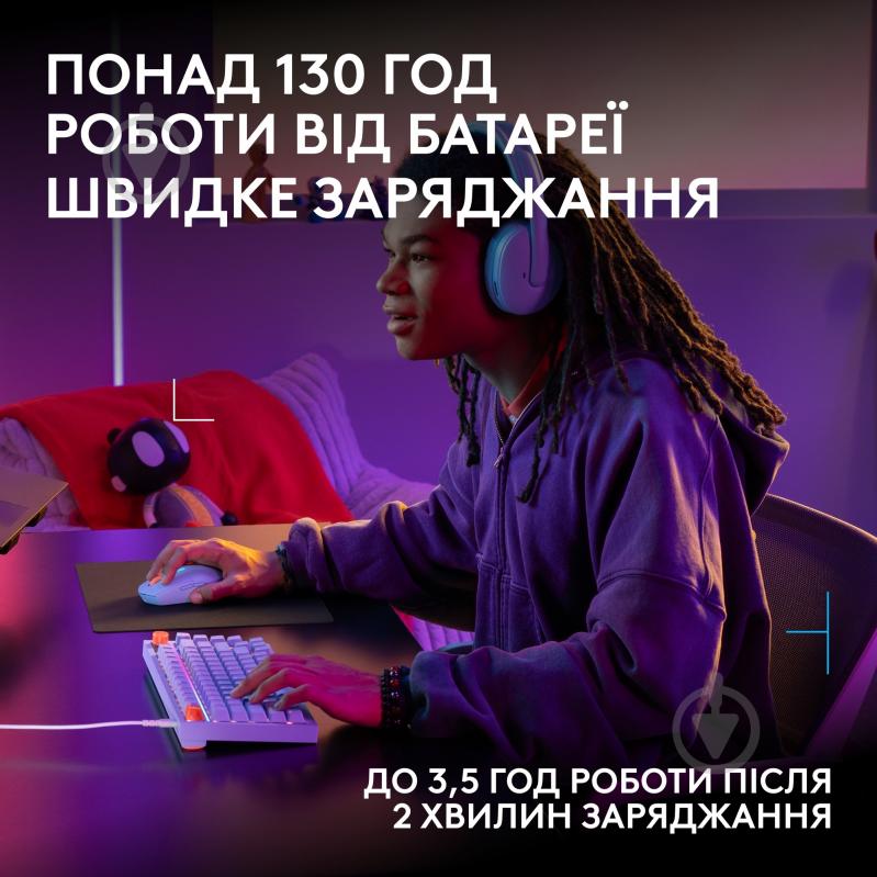Игровая мышь Logitech G305 X Superlight lilac (910-007755) - фото 6