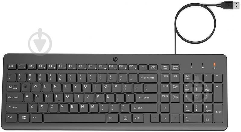 Клавиатура HP 150 USB UA (664R5AA) black - фото 2