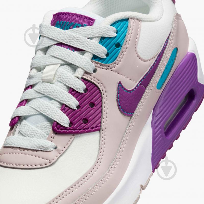 Кросівки для дівчаток демісезонні Nike AIR MAX 90 LTR CD6864-126 р.35,5 білі - фото 8