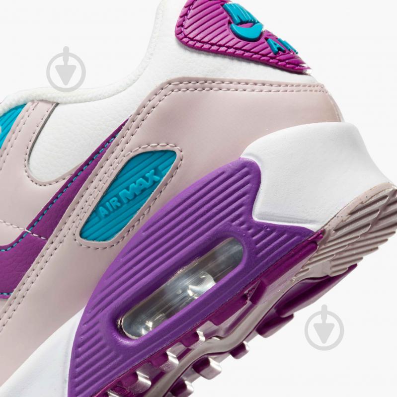 Кросівки для дівчаток демісезонні Nike AIR MAX 90 LTR CD6864-126 р.35,5 білі - фото 9