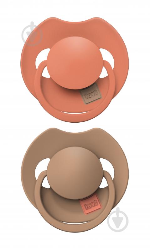 Пустышка динамическая Lovi Prime 18+ мес 2 шт Granola/Orange (34/411) - фото 1