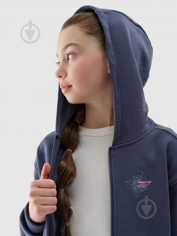 Джемпер 4F SWEATSHIRT F1482 4FJWSS25TSWSF1482-22S р.146 синій - фото 4 Джемпер 4F SWEATSHIRT F1482 4FJWSS25TSWSF1482-22S р.146 синій - фото 4