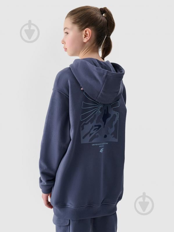 Джемпер 4F SWEATSHIRT F1482 4FJWSS25TSWSF1482-22S р.146 синій - фото 5 Джемпер 4F SWEATSHIRT F1482 4FJWSS25TSWSF1482-22S р.146 синій - фото 5