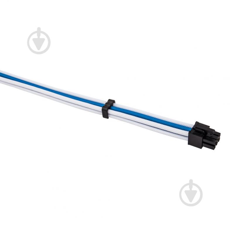 Удлинитель 1stPlayer Sky Blue MOD Cable 0,35 м белый с синим (SKY-001) - фото 2
