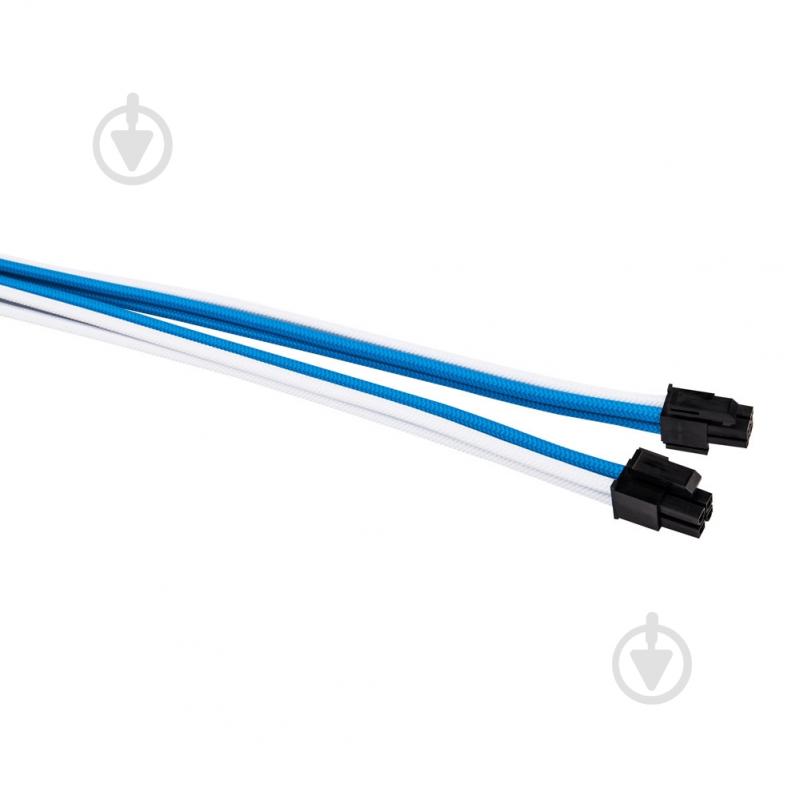 Удлинитель 1stPlayer Sky Blue MOD Cable 0,35 м белый с синим (SKY-001) - фото 3