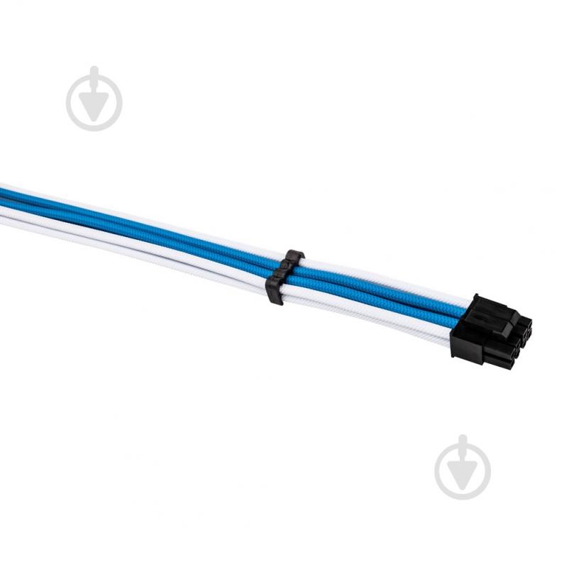 Удлинитель 1stPlayer Sky Blue MOD Cable 0,35 м белый с синим (SKY-001) - фото 4