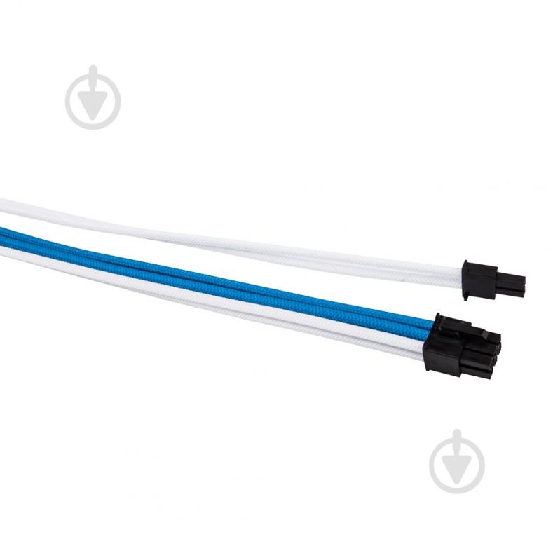 Удлинитель 1stPlayer Sky Blue MOD Cable 0,35 м белый с синим (SKY-001) - фото 5