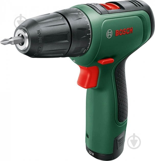 Шуруповерт акумуляторний Bosch EasyDrill 1200 + 1 акб PBA 12V 1.5 Ah O-A + зарядний пристрій GAL 1210 CV + кейс 06039D3006 - фото 2