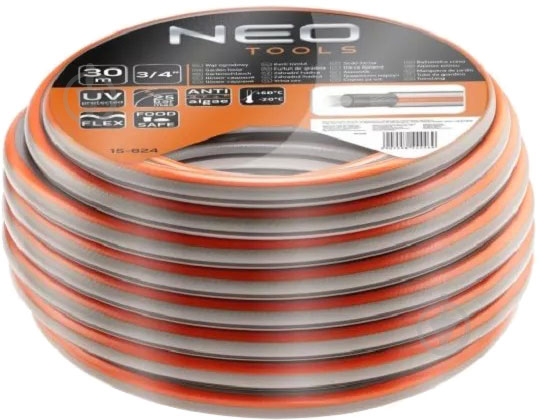 Садовий шланг NEO tools Optima 3/4″ 30м (15-824) - фото 1 Садовий шланг NEO tools Optima 3/4″ 30м (15-824) - фото 1