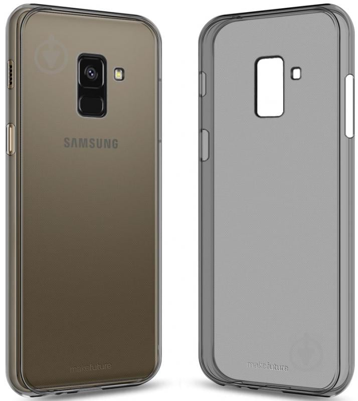 Чохол-накладка MakeFuture Air Case для Samsung A8 2018 black (MCA-SA818BK) - фото 1