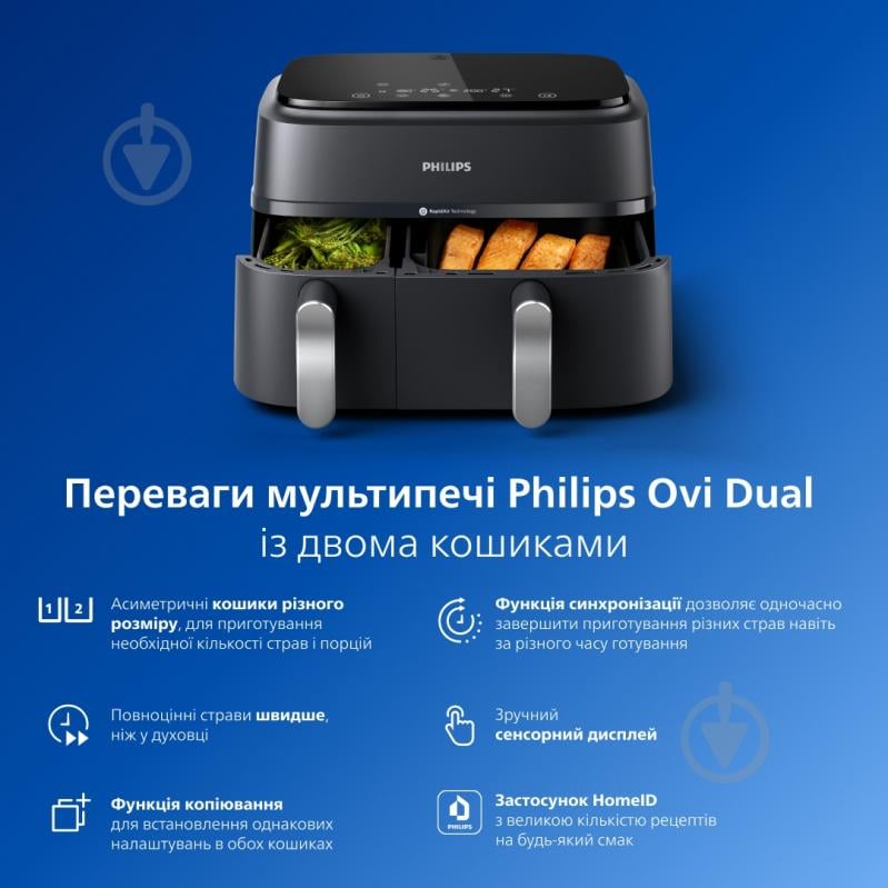 ВИТРИНА! Мультипечь Philips NA351 Ovi Dual - фото 3