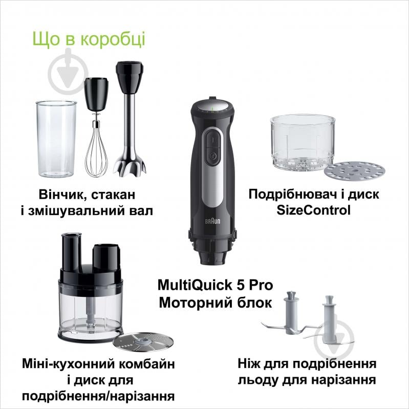 Блендер ручной Braun MultiQuick 5 Pro MQ55755M - фото 6