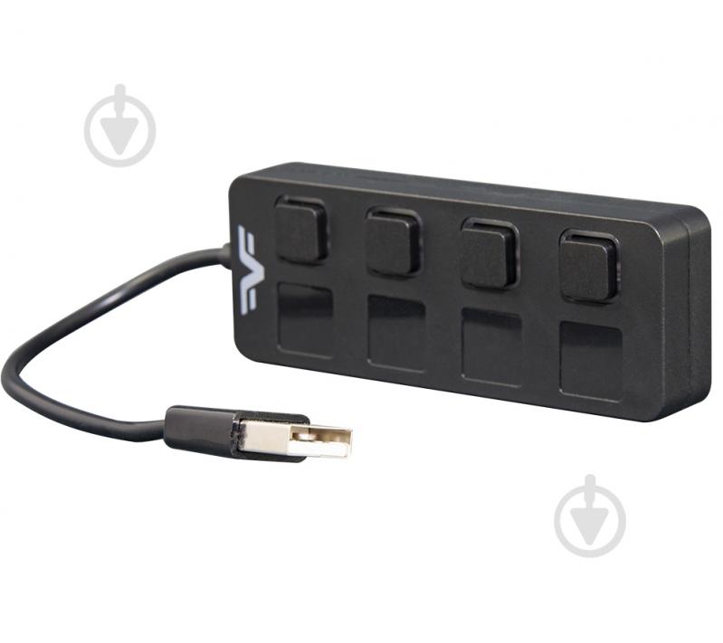 USB-хаб Frime 4хUSB2.0 black (FH-20010) - фото 2
