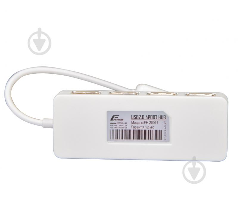 USB-хаб Frime 4хUSB2.0 white (FH-20011) - фото 3 USB-хаб Frime 4хUSB2.0 white (FH-20011) - фото 3