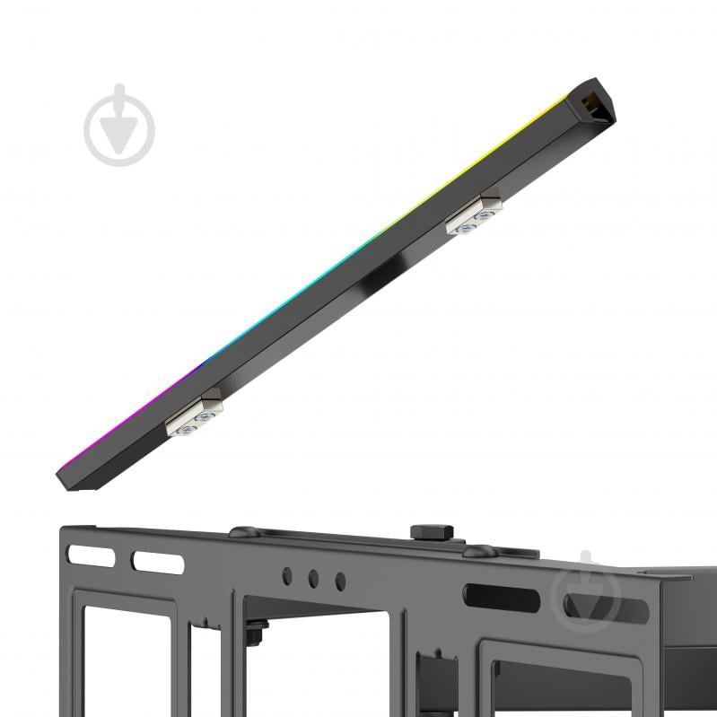 Крепление для телевизора Kivi с подсветкой ALUMIGLOW TV MOUNT поворотно-наклонные 37"-80" черный - фото 15