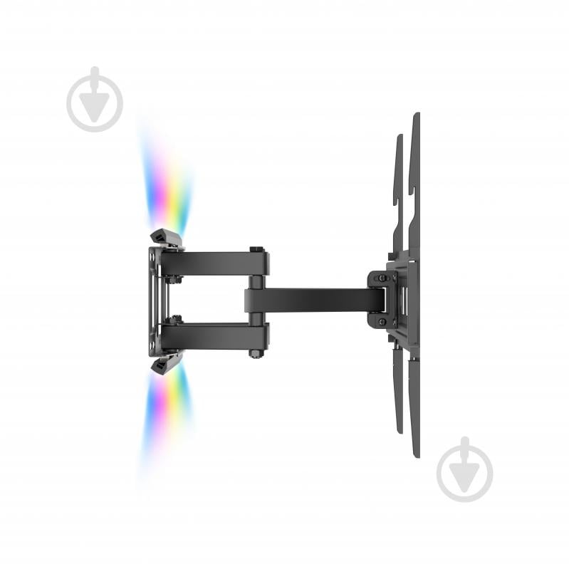 Крепление для телевизора Kivi с подсветкой ALUMIGLOW TV MOUNT поворотно-наклонные 37"-80" черный - фото 14