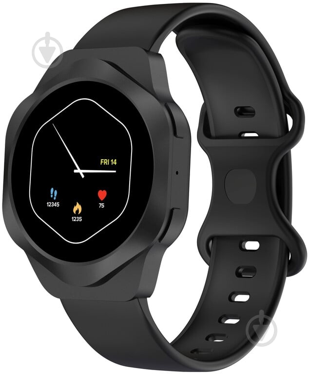 Смарт-годинник Canyon Hexagon SW-88 BT-CALL black (CNS-SW88BB) - фото 1