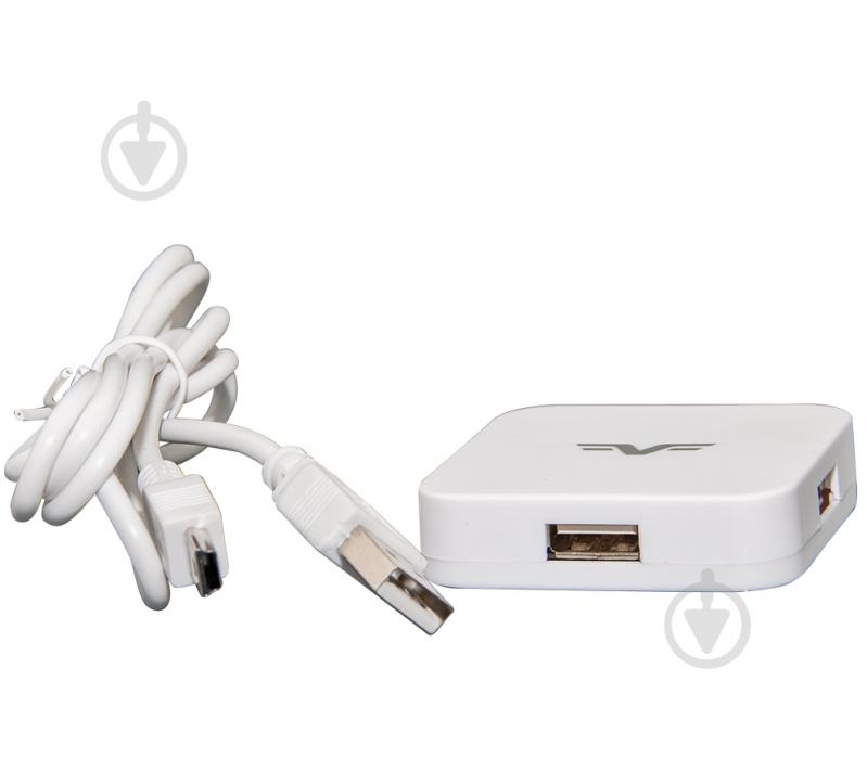 USB-хаб Frime 4хUSB2.0 white (FH-20021) - фото 4
