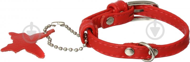 Ошейник glamour 9x180 мм червоний - фото 2