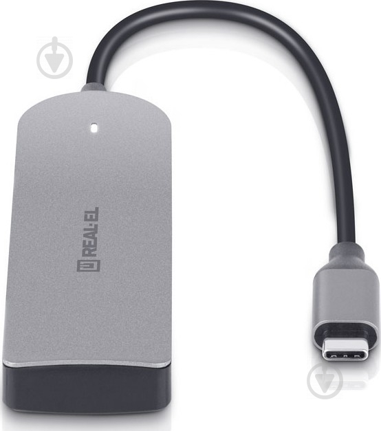 USB-хаб Real-el REAL-EL CQ-415 Space Grey - фото 5