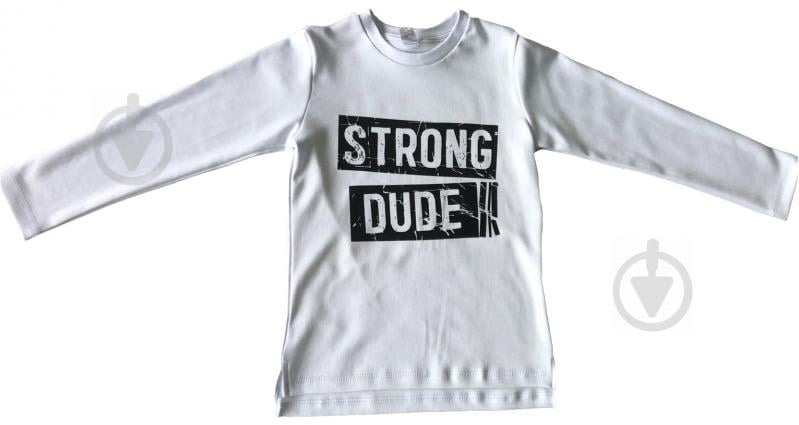 Джемпер для хлопчика Roksana Strong dude р.116 білий 1068/22003 - фото 1