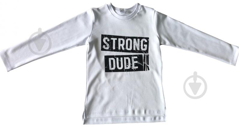 Джемпер для хлопчика Roksana Strong dude р.128 білий 1068/22003 - фото 1