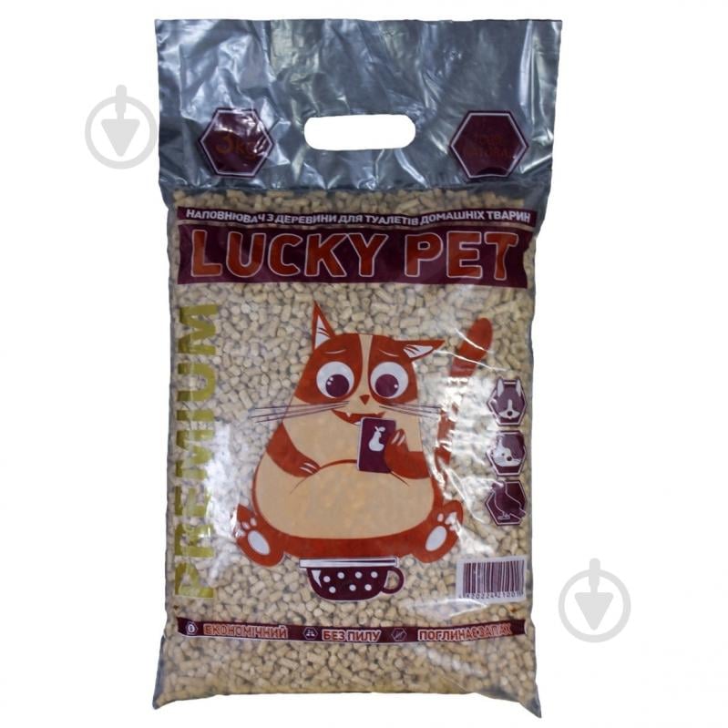 Наполнитель для кошачьего туалета Lucky Pet Премиум древесный 3 кг - фото 1 Наполнитель для кошачьего туалета Lucky Pet Премиум древесный 3 кг - фото 1
