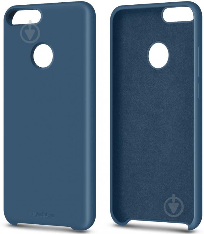 Чохол-накладка MakeFuture Silicone Case blue (MCS-HUPSBL) для Huawei P Smart - фото 2