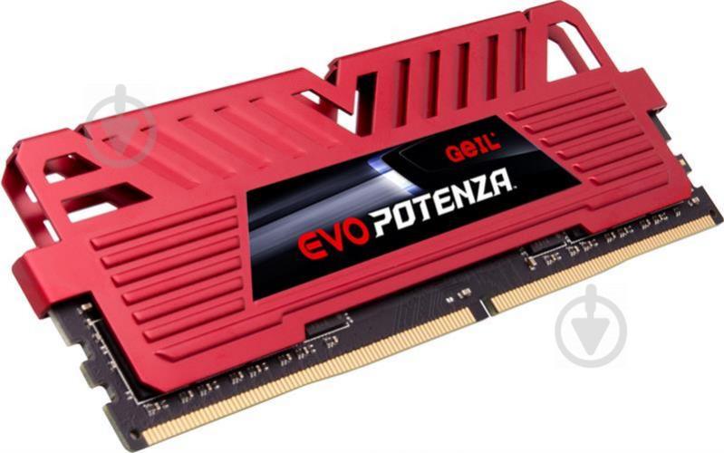 Оперативная память GeIL DDR4 SDRAM 16 GB (1x16GB) 2666 MHz (GPR416GB2666C19SC) Evo Potenza Red - фото 3