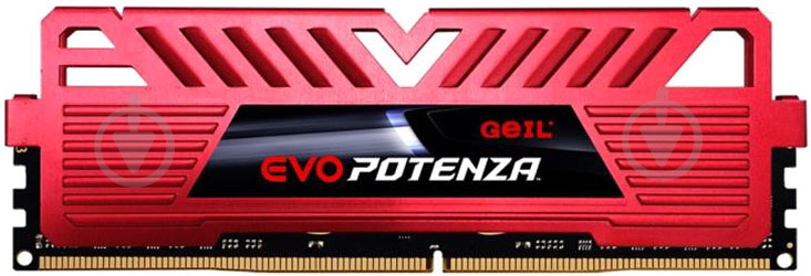 Оперативная память GeIL DDR4 SDRAM 16 GB (1x16GB) 2666 MHz (GPR416GB2666C19SC) Evo Potenza Red - фото 1