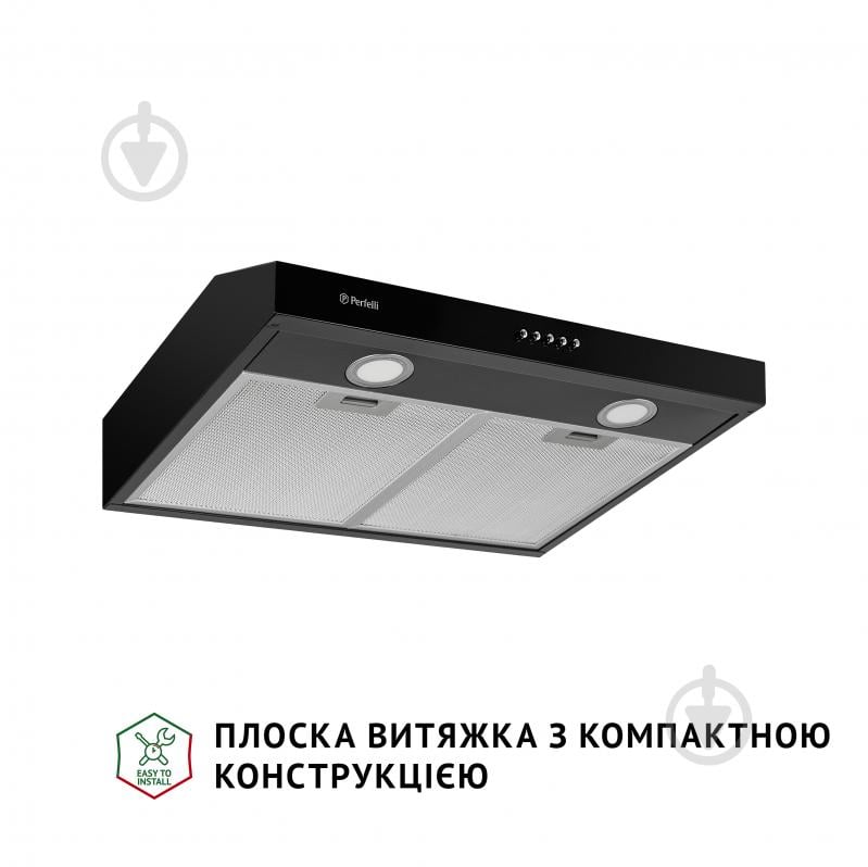 Витяжка Perfelli PL 5002 BL LED плоска - фото 2