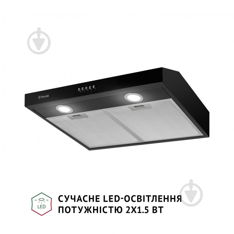 Витяжка Perfelli PL 5002 BL LED плоска - фото 3