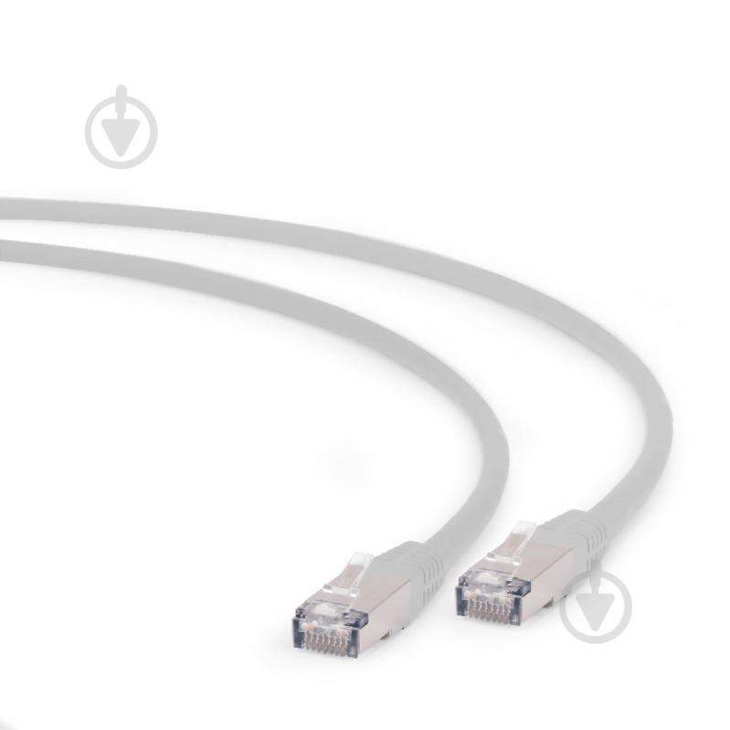 Патч-корд Cablexpert 0,25 м серый (PP6-LSZHCU-0.25M) S/FTP, литой - фото 2