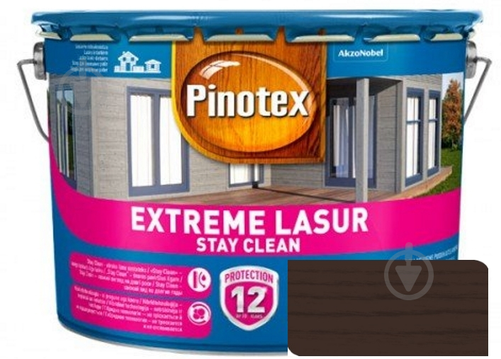 Деревозахисний засіб Pinotex extreme lazure stay clean палісандр напівмат 3 л - фото 1