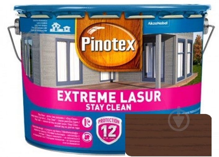 Деревозахисний засіб Pinotex extreme lazure stay clean тік напівмат 3 л - фото 1