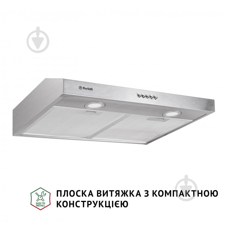 Витяжка Perfelli PL 6002 I LED плоска - фото 2