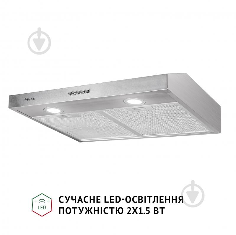 Витяжка Perfelli PL 6002 I LED плоска - фото 3