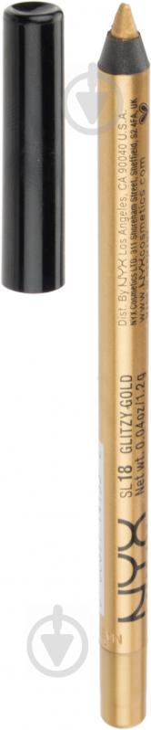 Карандаш для глаз NYX Slide On Pencil 18 Glitzy gold 1,2 г - фото 1