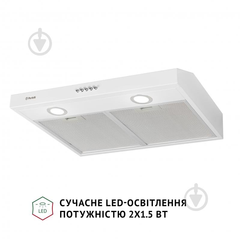 Витяжка Perfelli PL 6002 W LED плоска - фото 3