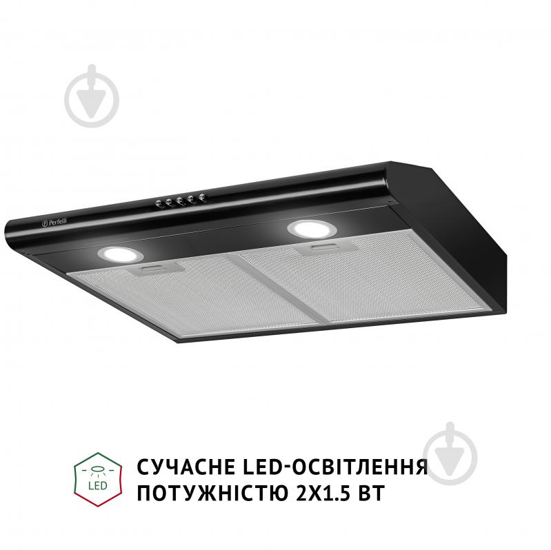 Витяжка Perfelli PL 6022 BL LED плоска - фото 3