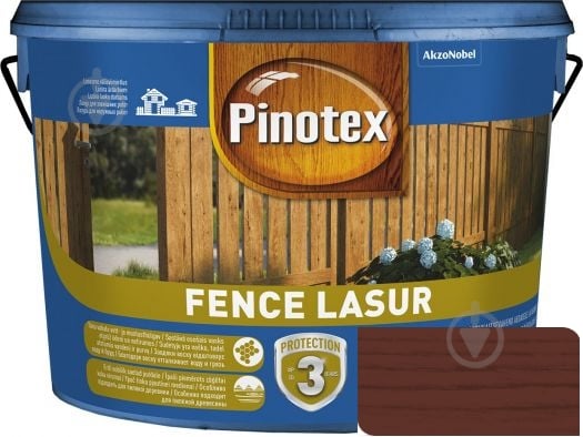 Деревозахисний засіб Pinotex fence lazur червоне дерево мат 2,5 л - фото 1