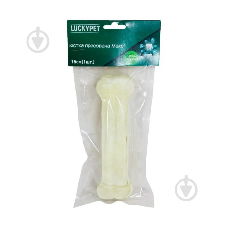 Кістка для собак Lucky Pet пресована максі 15 см - фото 1 Кістка для собак Lucky Pet пресована максі 15 см - фото 1