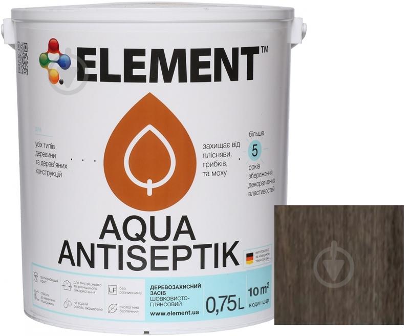 Лазур-антисептик Element Aqua венге шовковистий глянець 0,75 л - фото 2