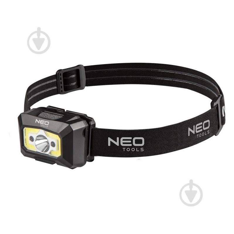 Фонарь налобный Neo с аккумулятором USB 250 lm COB LED + датчик движения - фото 1