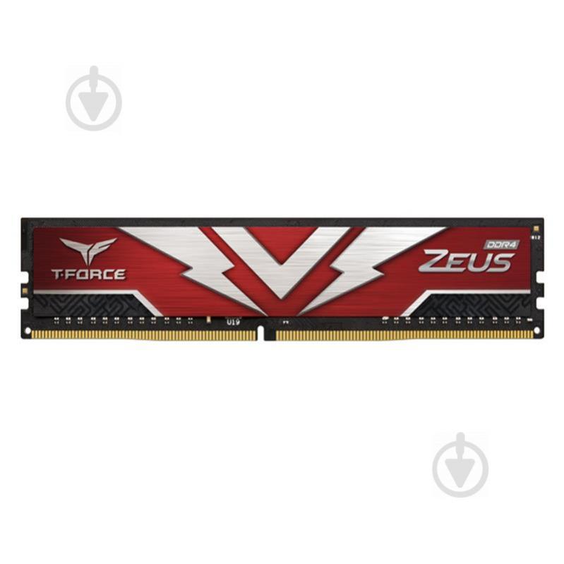 Оперативна пам'ять Team DDR4 SDRAM 16 GB (1x16GB) 3200 MHz (TTZD416G3200HC2001) T-Force Zeus Red - фото 1