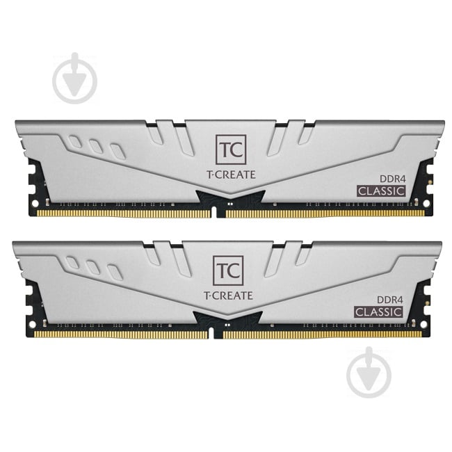 Оперативна пам'ять Team DDR4 SDRAM 16 GB (2x8GB) 2666 MHz (TTCCD416G2666HC19DC01) T-Create Classic 10L Gray - фото 1