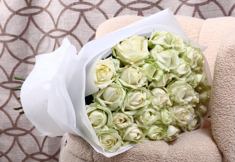 Роза Аваланч одноголовая классическая 70 см белый - фото 2 Роза Аваланч одноголовая классическая 70 см белый - фото 2