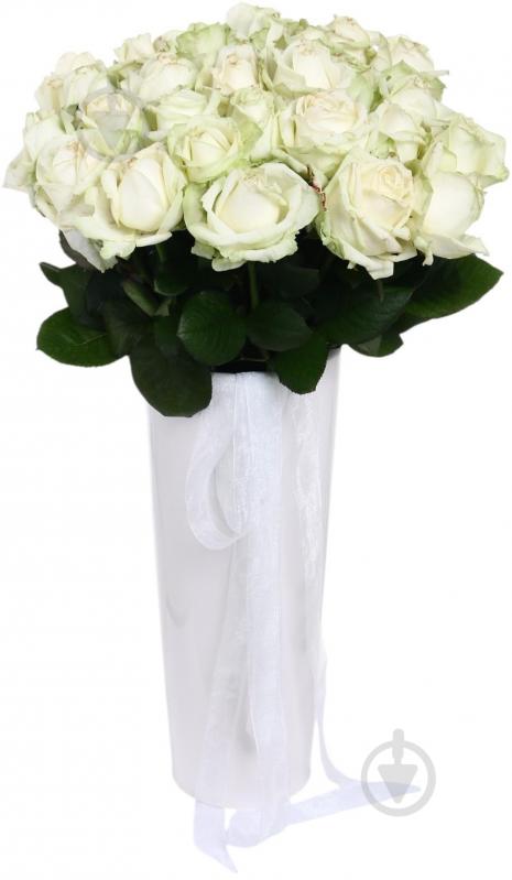 Роза Аваланч одноголовая классическая 70 см белый - фото 3 Роза Аваланч одноголовая классическая 70 см белый - фото 3